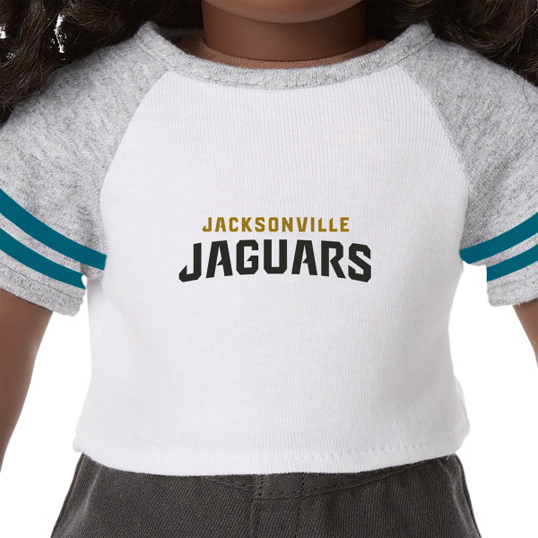 American Girl® x NFL Jacksonville Jaguars Fan Tee for 18-inch Dolls