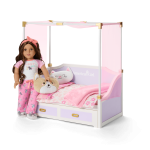 All Set for Sleepovers Canopy Bed for 18-inch Dolls