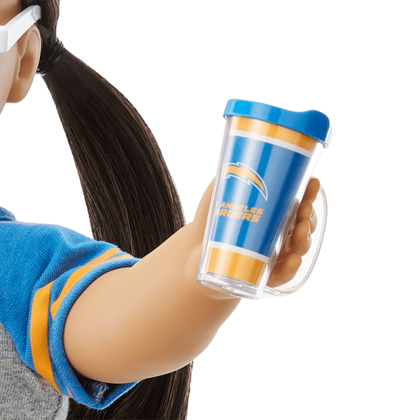 American Girl® x NFL Los Angeles Chargers Fan Outfit & Accessories for 18-inch Dolls