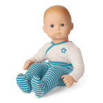 Bitty Baby® Doll #3 with blonde hair in Soft Blue