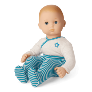 Bitty Baby® Doll #3 with blonde hair in Soft Blue