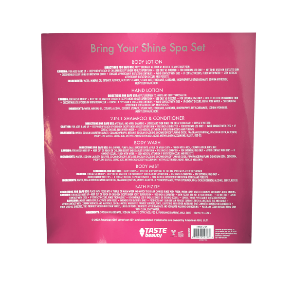 Bring Your Shine Spa Set for Girls