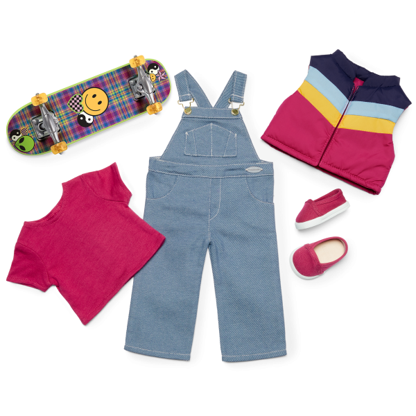 '90s Twins Nicki's™ Skateboarding Gift Set (Historical Characters)